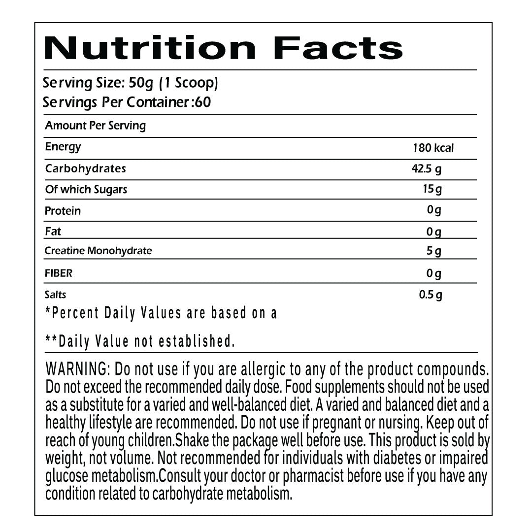 Creatine Carbo 3k - GTR Nutrition