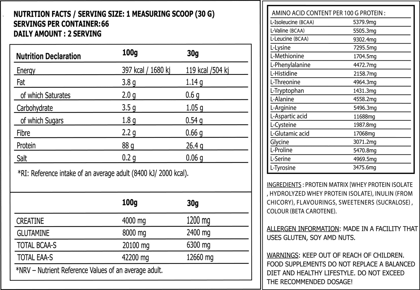 Friends Mix Box – 3x Gorilla ISO Protein 2kg + 3 FREE EAAs Power | Black Hammer USA