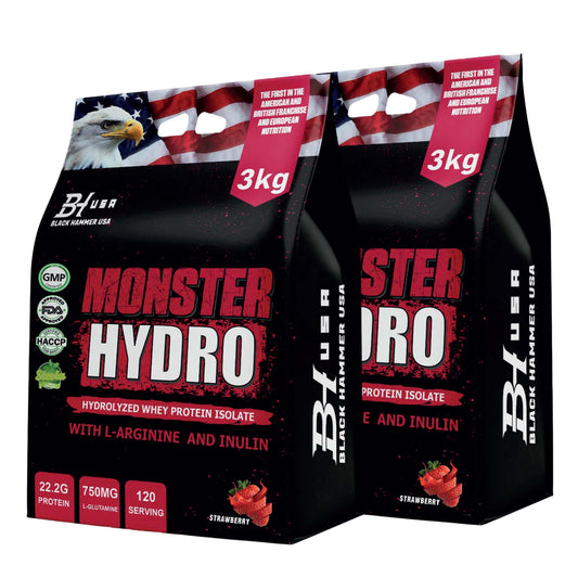 2x Monster Hydro 3KG Strawberry_SAVE40%