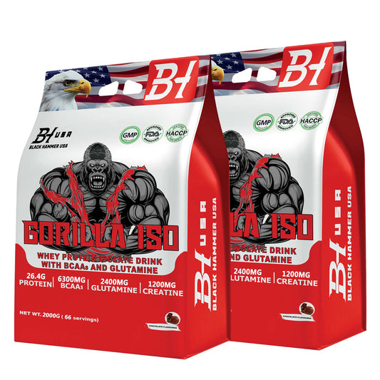 2× Gorilla ISO Whey Protein 2 kg – Chocolate