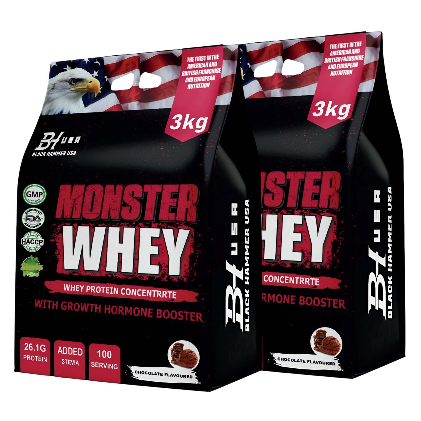 2× Monster Whey 3KG