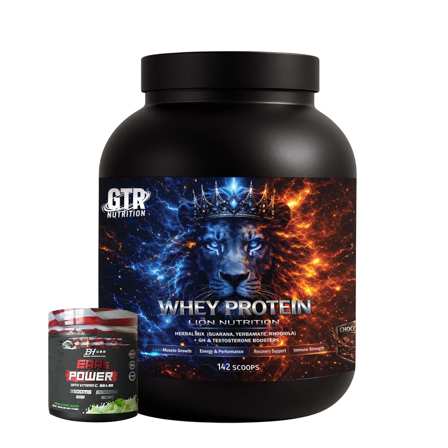 Lion Whey 5KG Chocolate | 27G Protein + FREE EAAS