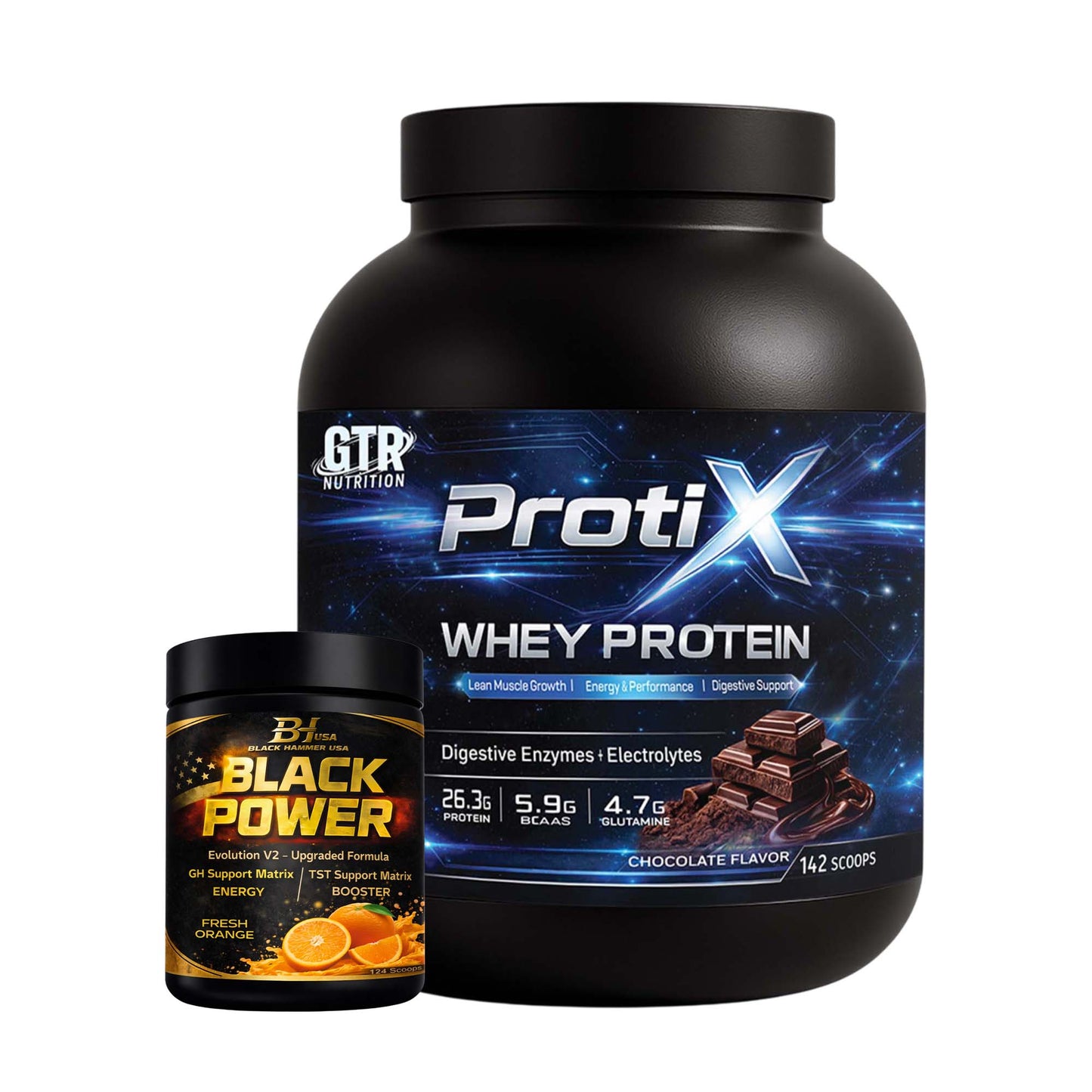 Protix Whey 5 kg Chocolate + FREE Black Power Orange