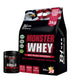 Monster Whey 3Kg Banana Strawberry + Free Gorilla Crazy Pump Bundle