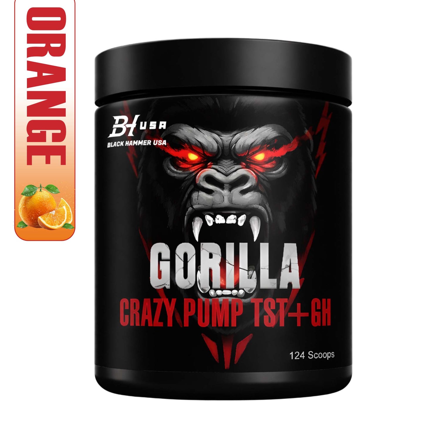 Gorilla Whey 5k Banana Strawberry + Gorilla Crazy Pump & Free Gorilla BCAA