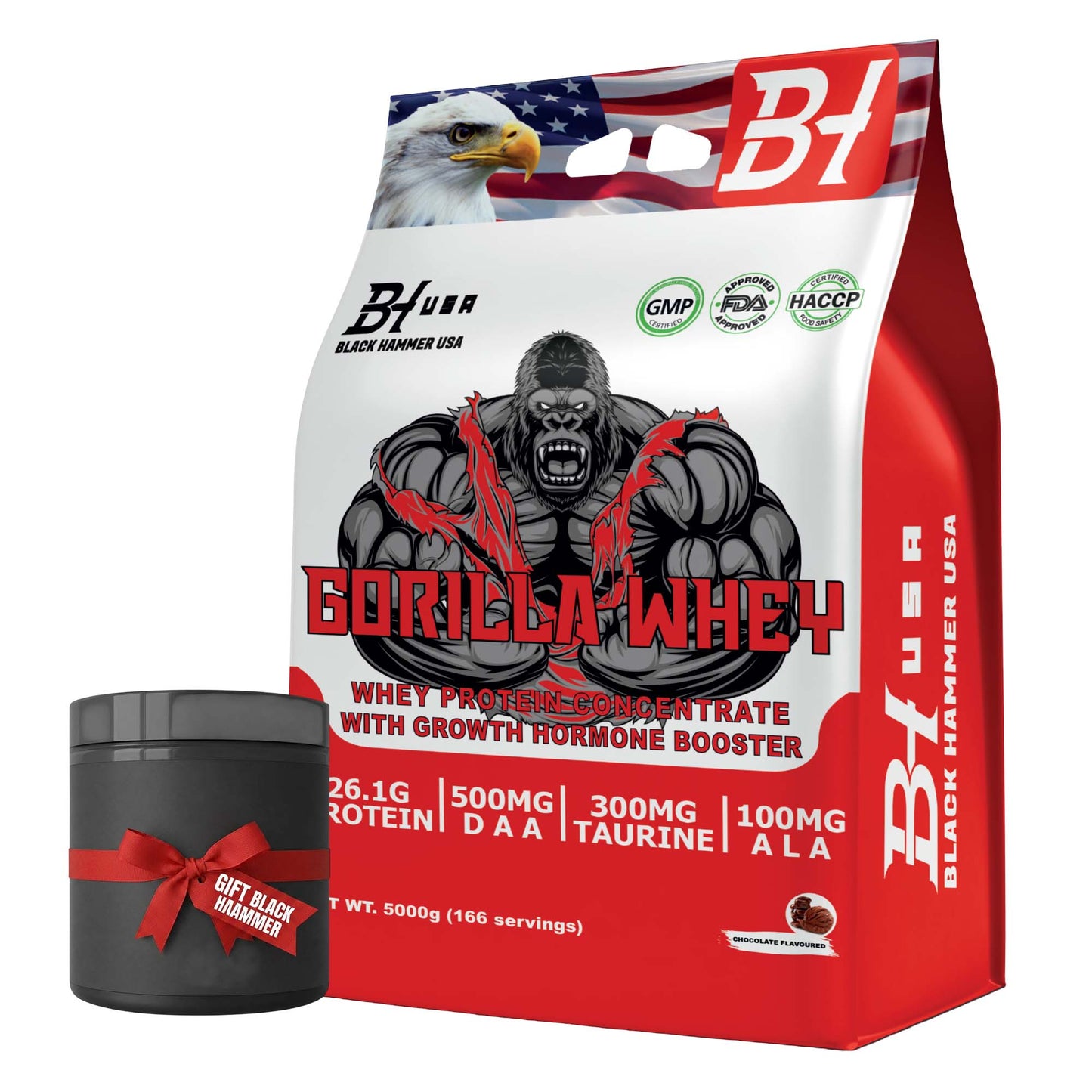 Gorilla Whey 5kg + FREE Booster