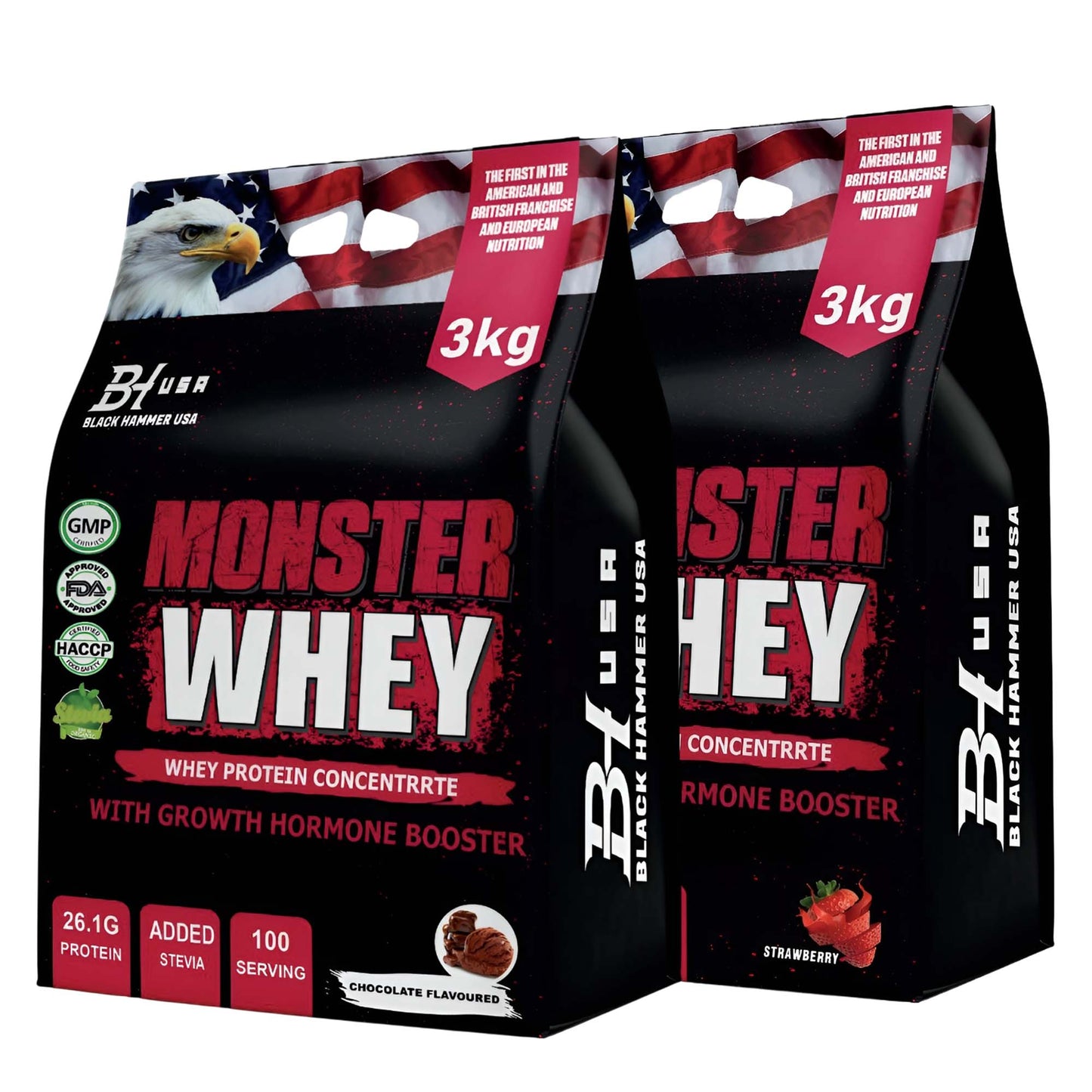 2× Monster Whey 3KG