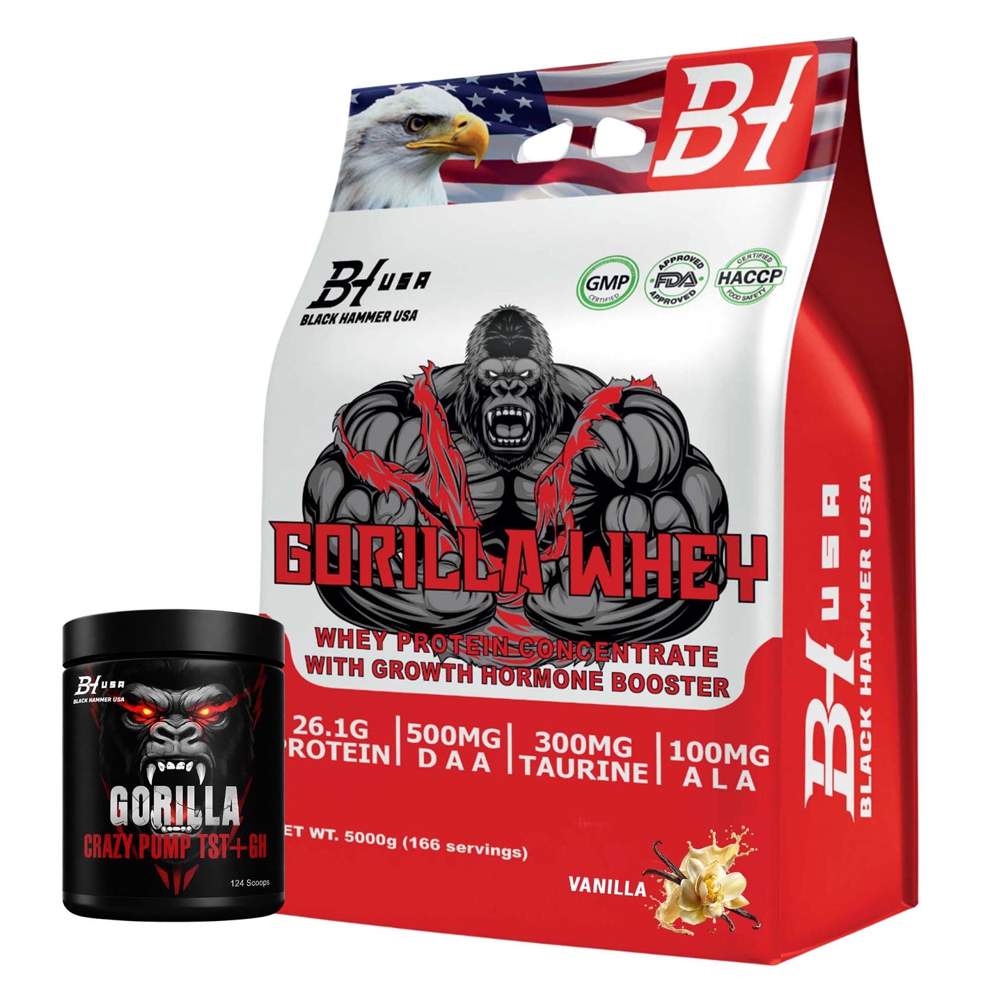 24H DEAL - Gorilla Whey 5k + Free Gorilla Crazy Pump