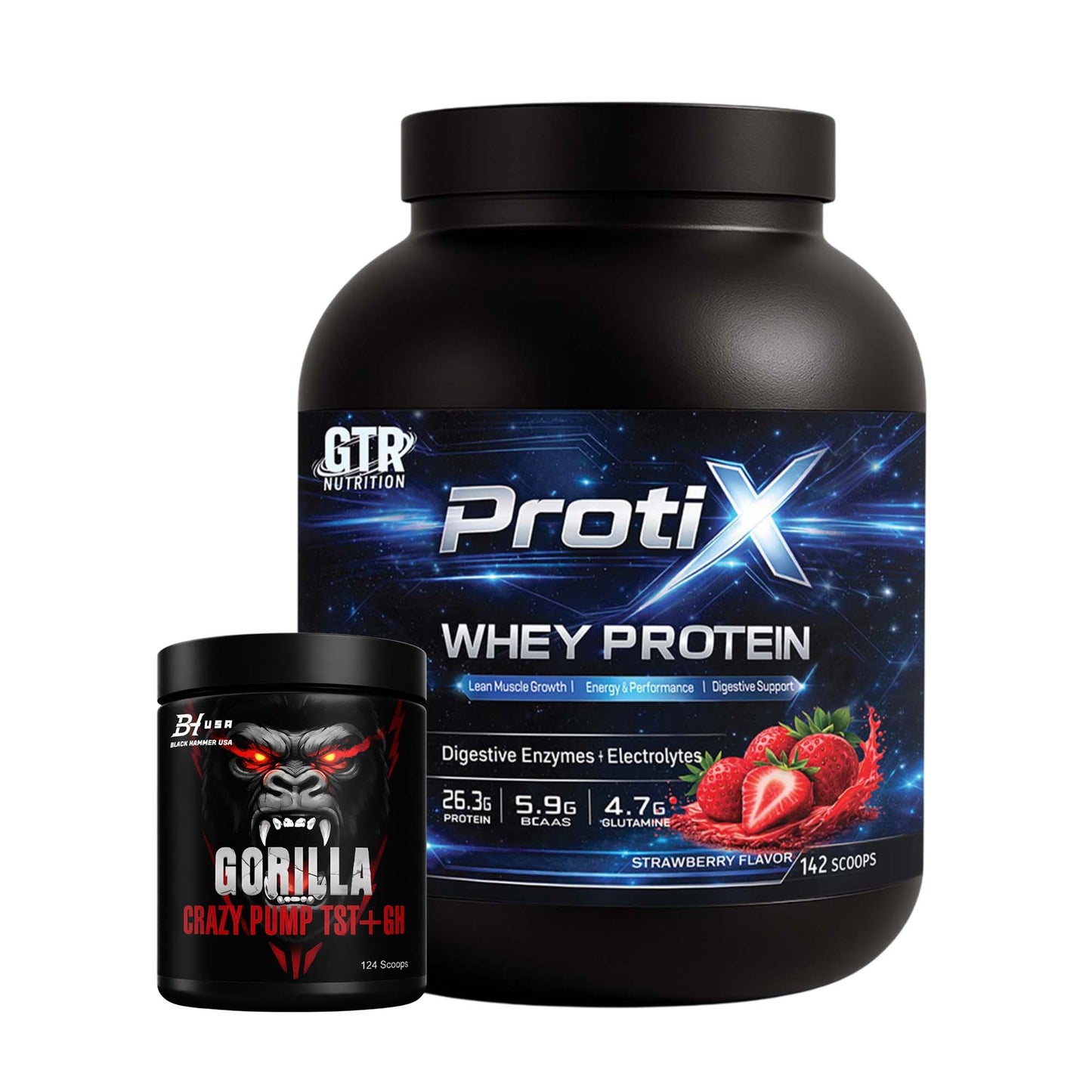 Protix Whey 5 kg Strawberry + FREE Gorilla Crazy Pump