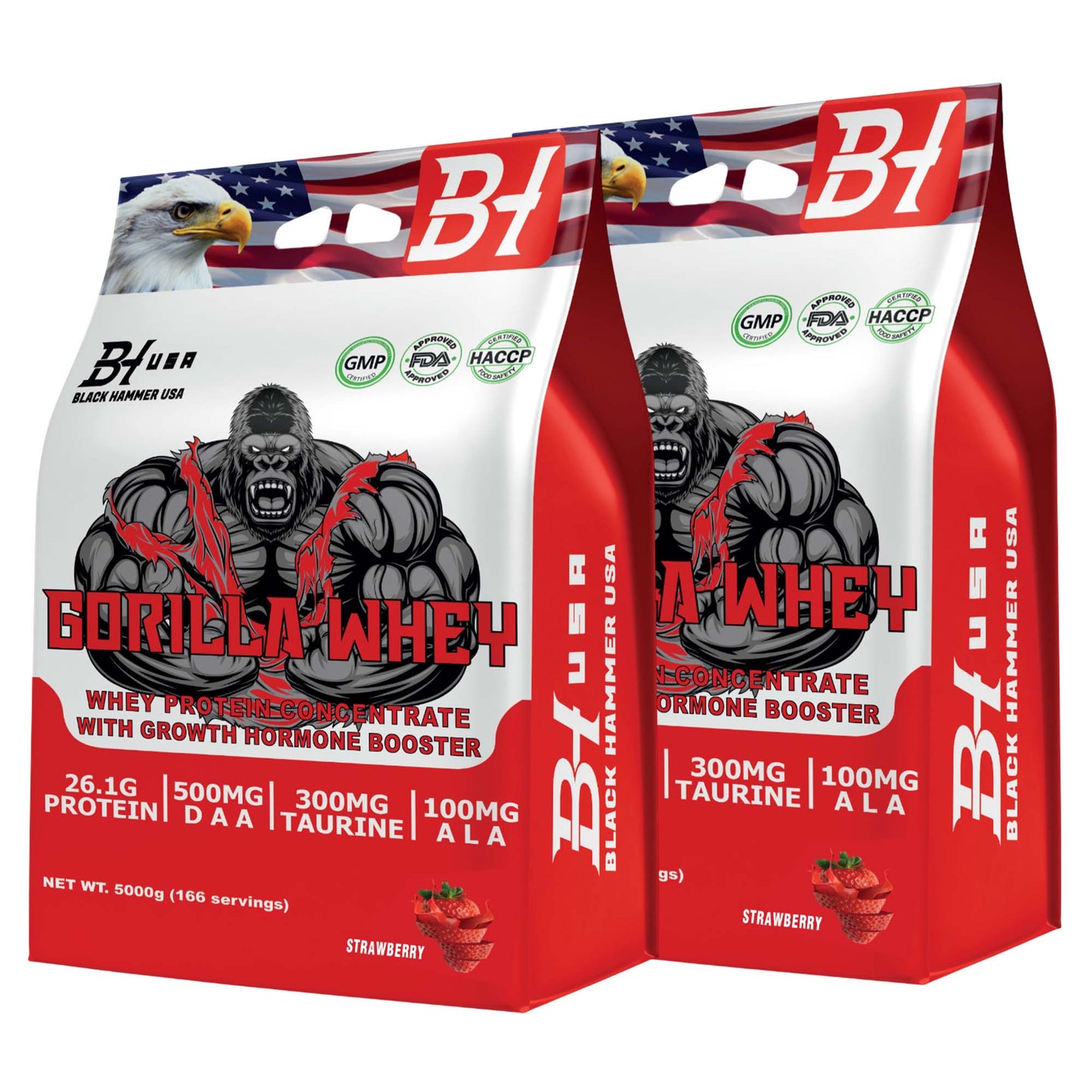 2x Gorilla Whey Protein 5kg – Premium Bundle