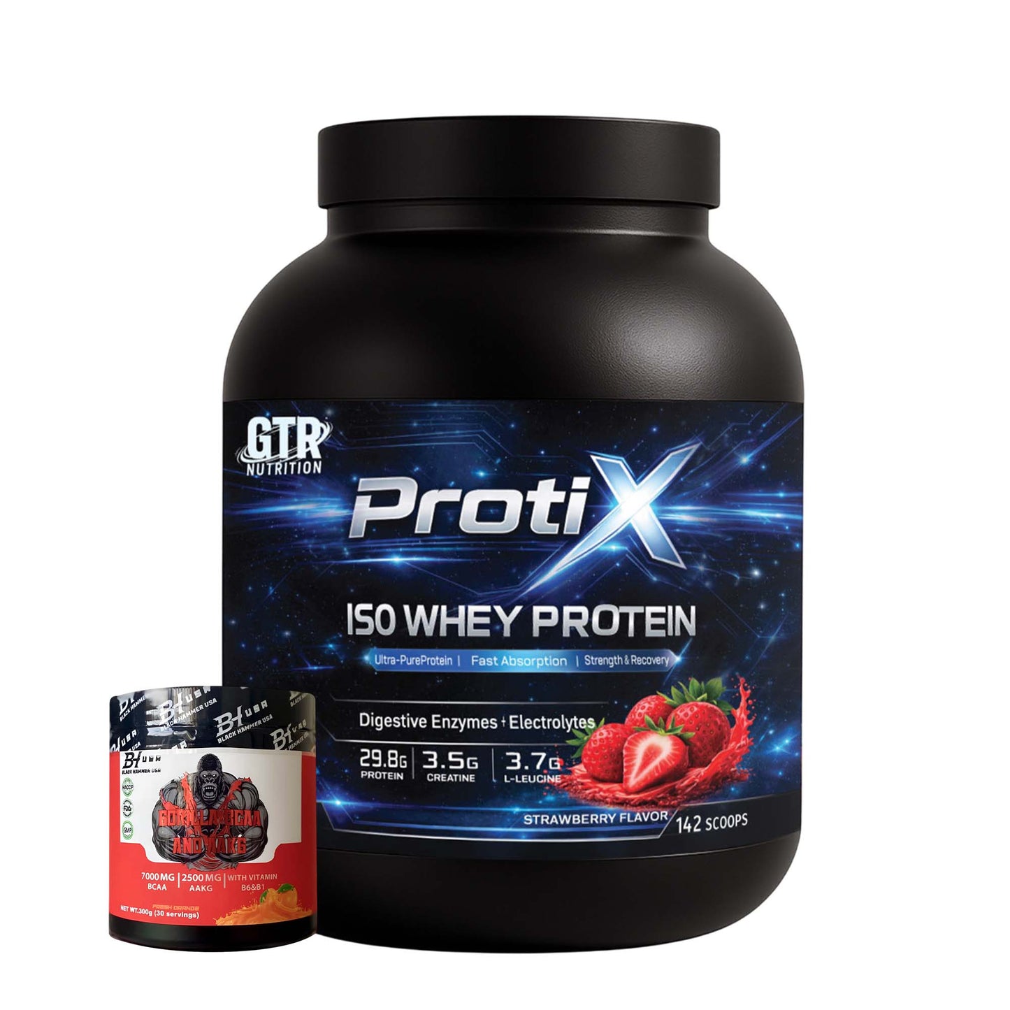 Protix ISO Whey 5KG Strawberry + FREE BCAA