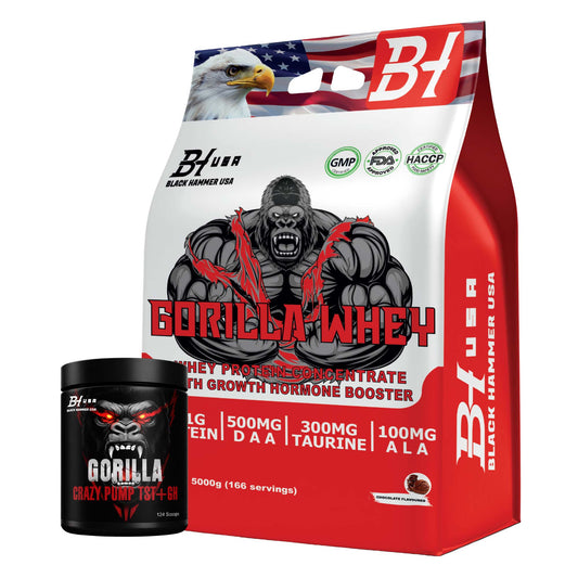 Gorilla Whey Chocolate + FREE Gorilla Crazy Pump