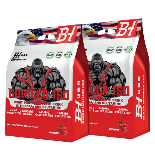 2× Gorilla Isolate 5 kg Erdbeere – 30 % RABATT