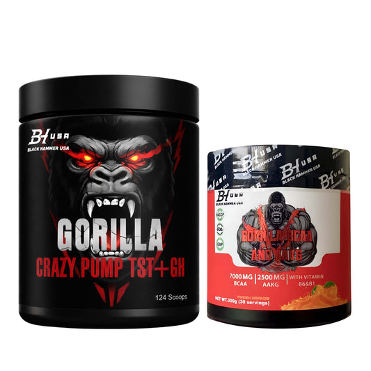 GORILLA Crazy PUMP+TST+GH + Free BCAA
