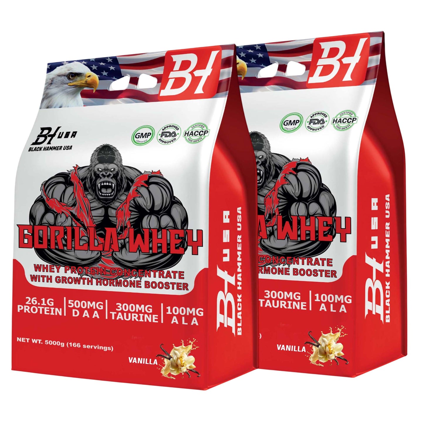2x Gorilla Whey Protein 5kg – Premium Bundle