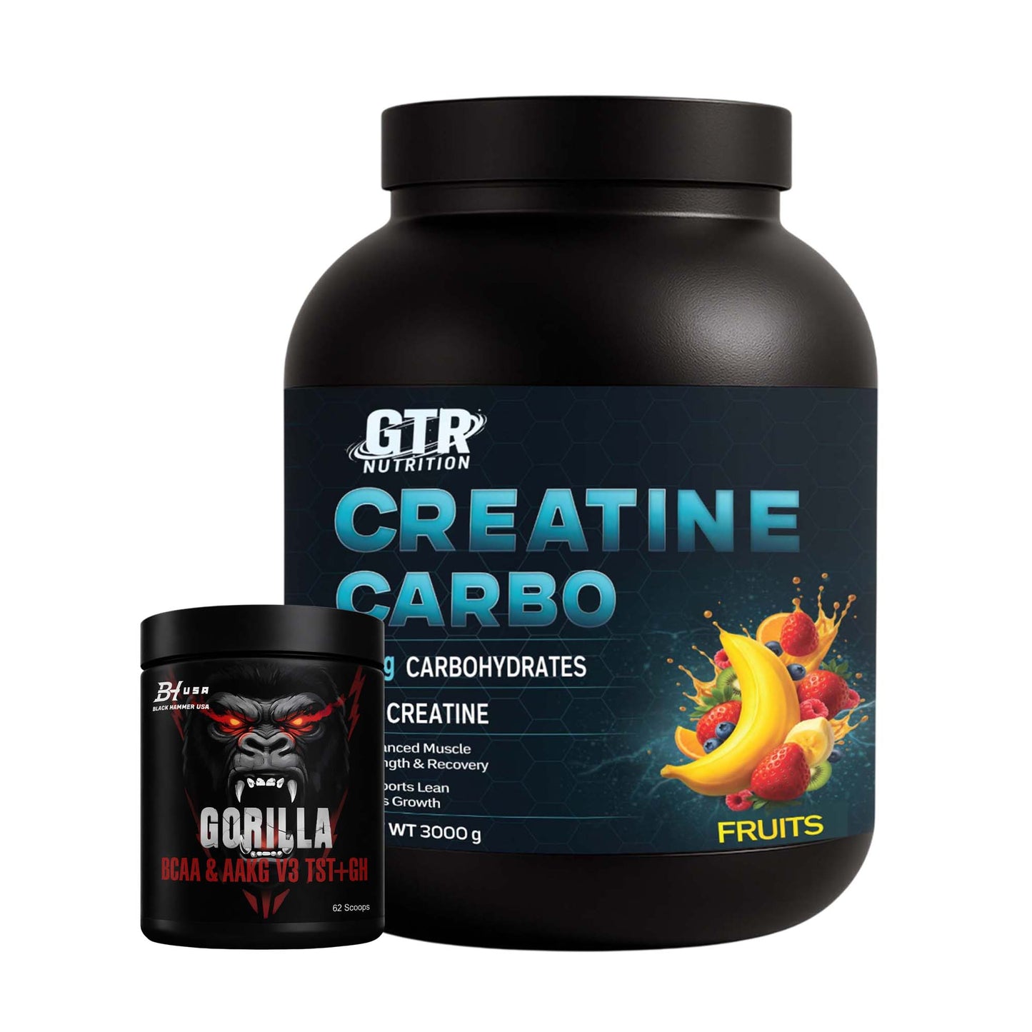 Creatine Carbo 3 kg Fruits + FREE BCAA Fruits