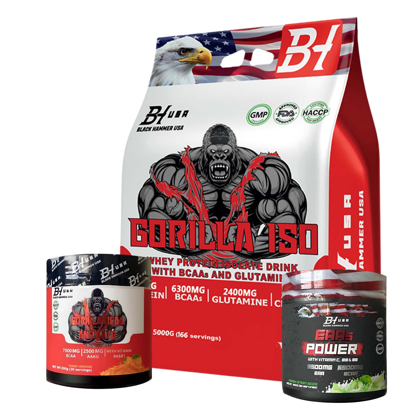 Isolate Whey Protein + BCAA + EAAS Power + FREE Fibo Ticket