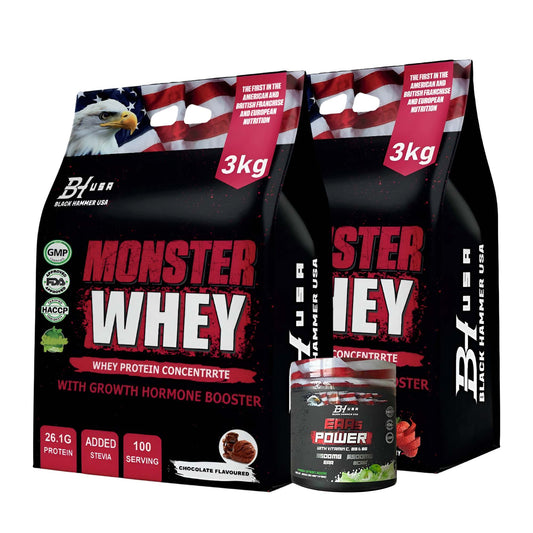 Monster Whey Protein Strawberry & Chocolate + FREE EAA