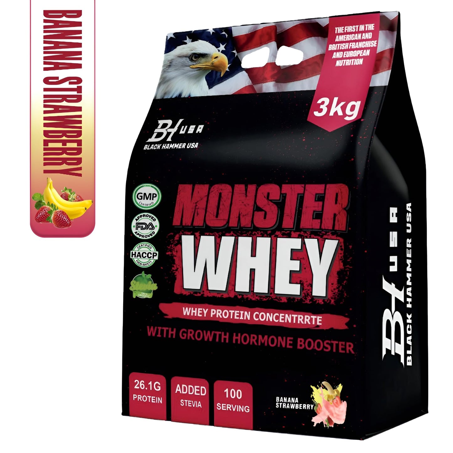 Friends Muscle & Pump Box – 2× Monster Whey 3KG Banana-Strawberry + Free 2× Gorilla Crazy