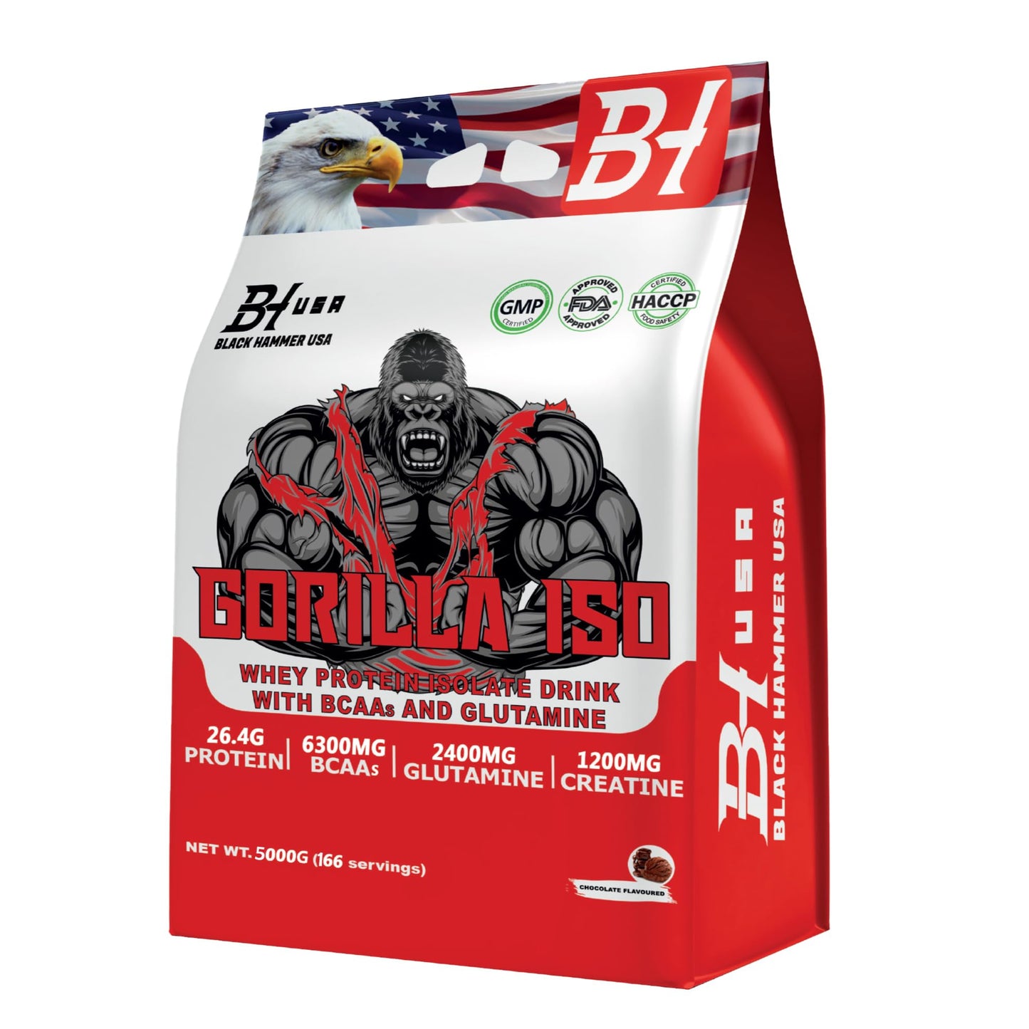 24H Deal: Gorilla ISO 5Kg Chocolate + FREE BCAA + EAAs_Save30%