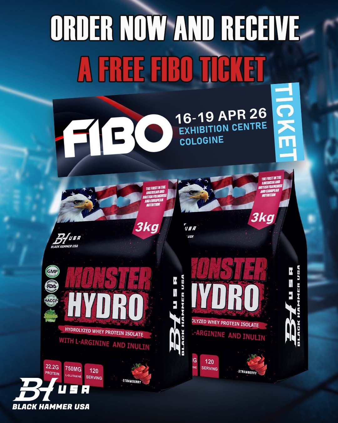 Monster Hydro – Twin Pack with FIBO 2026 Ticket