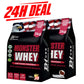 24H Deal: 2x Monster Whey 3KG Chocolate + Banana Strawberry_Save40%