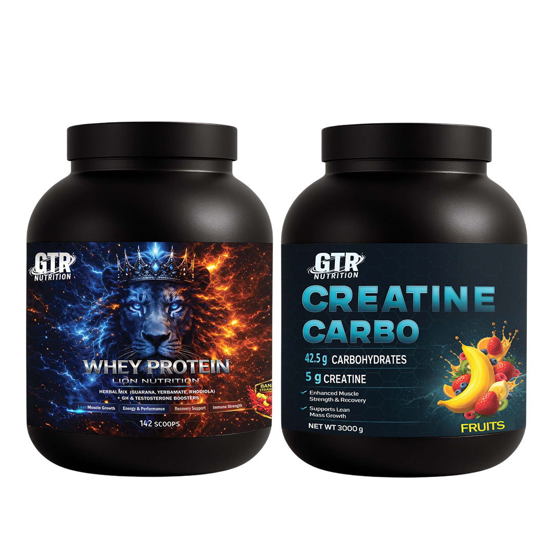 LION Whey Banana Strawberry + Creatine & Carbo _ Save 10%