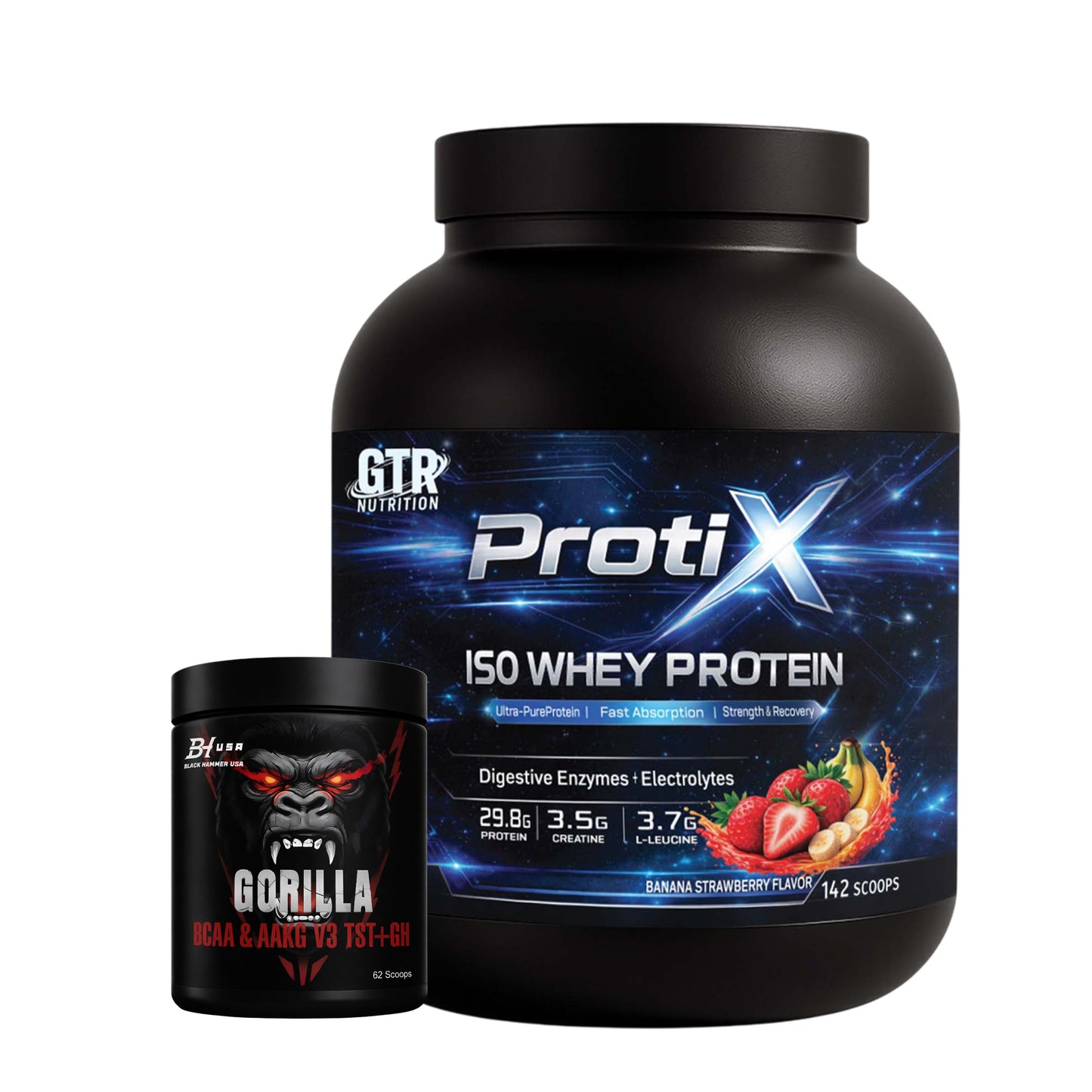 Protix ISO 5KG Banana Strawberry + BCAA or Crazy Pump | Buy 1, Get 50% Off 2nd Item