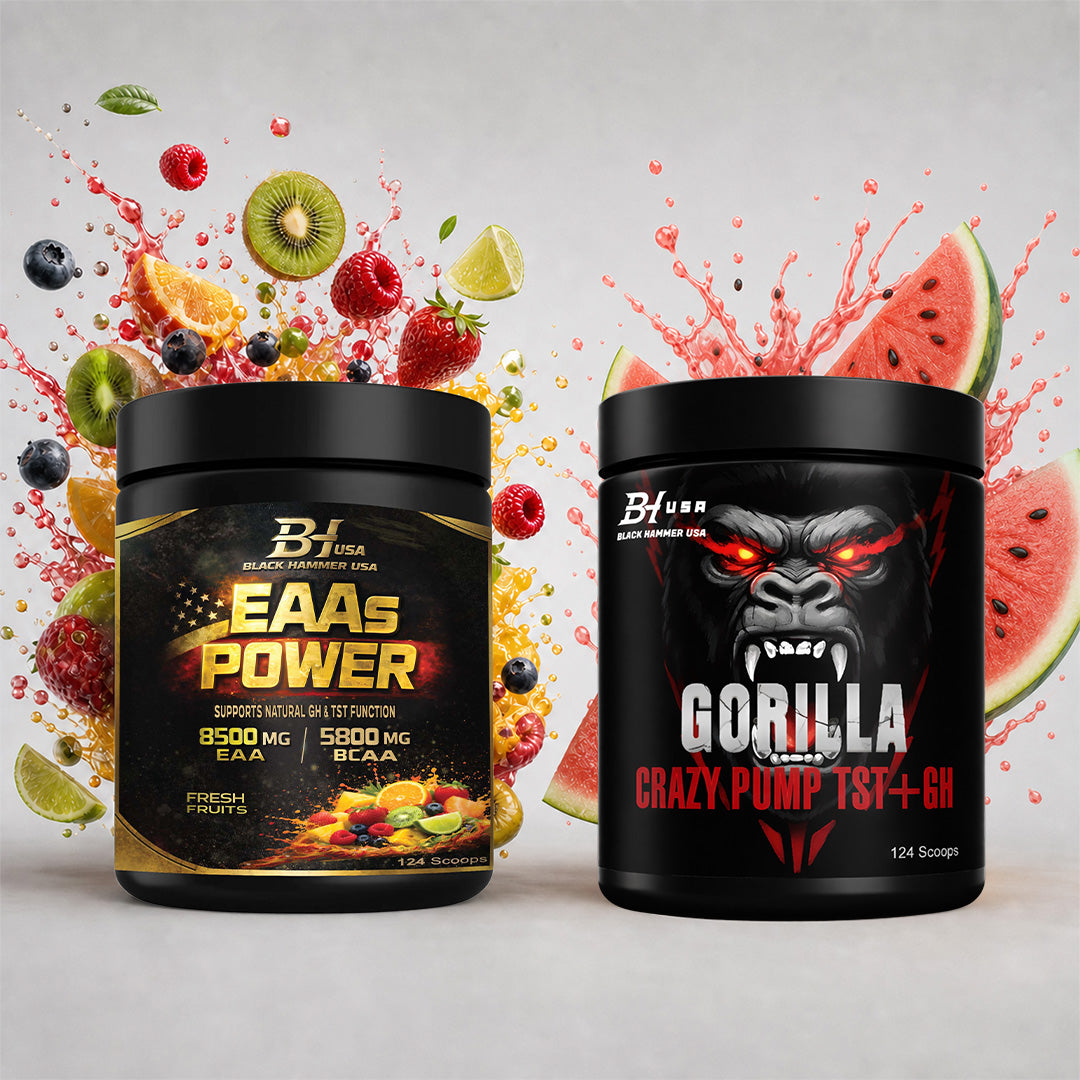 Gorilla Crazy Pump Wassermelone 620g + EAA Fruits 620g – 25 % sparen