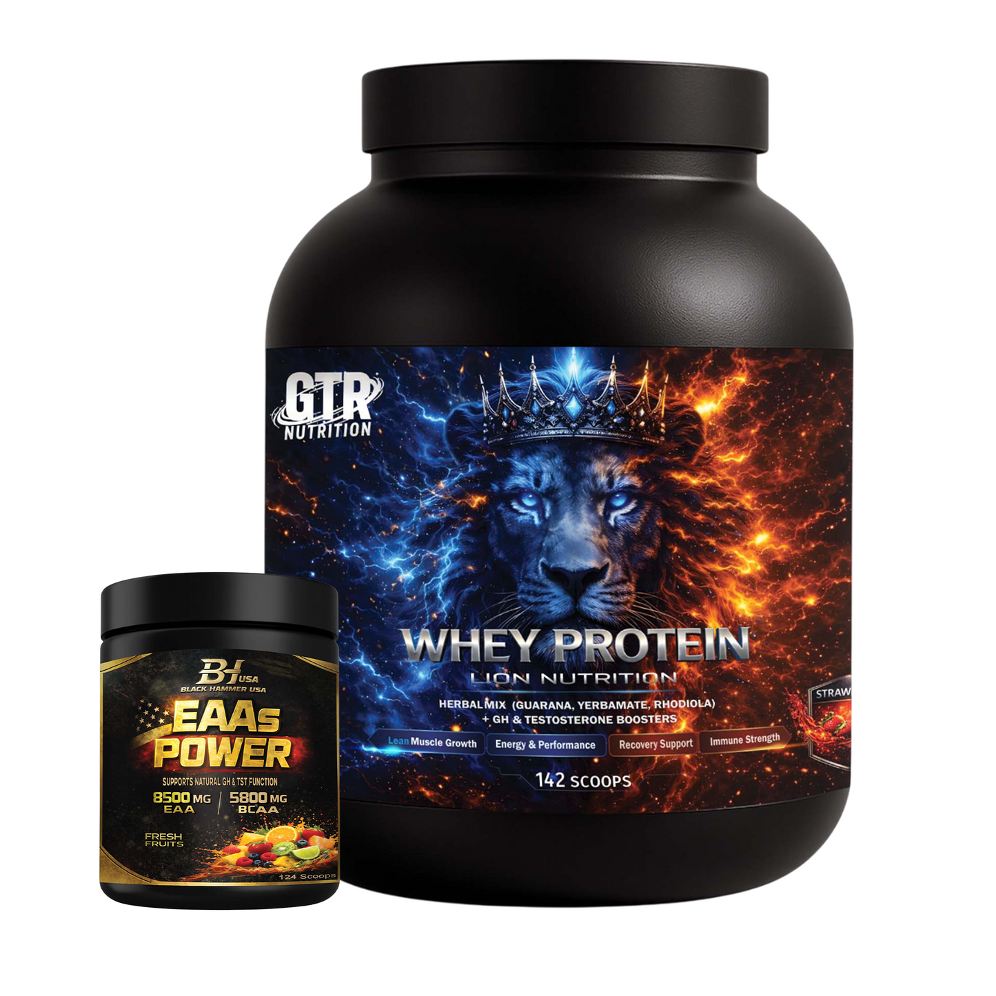 Lion Whey Strawberry 5Kg + FREE EAA 620g