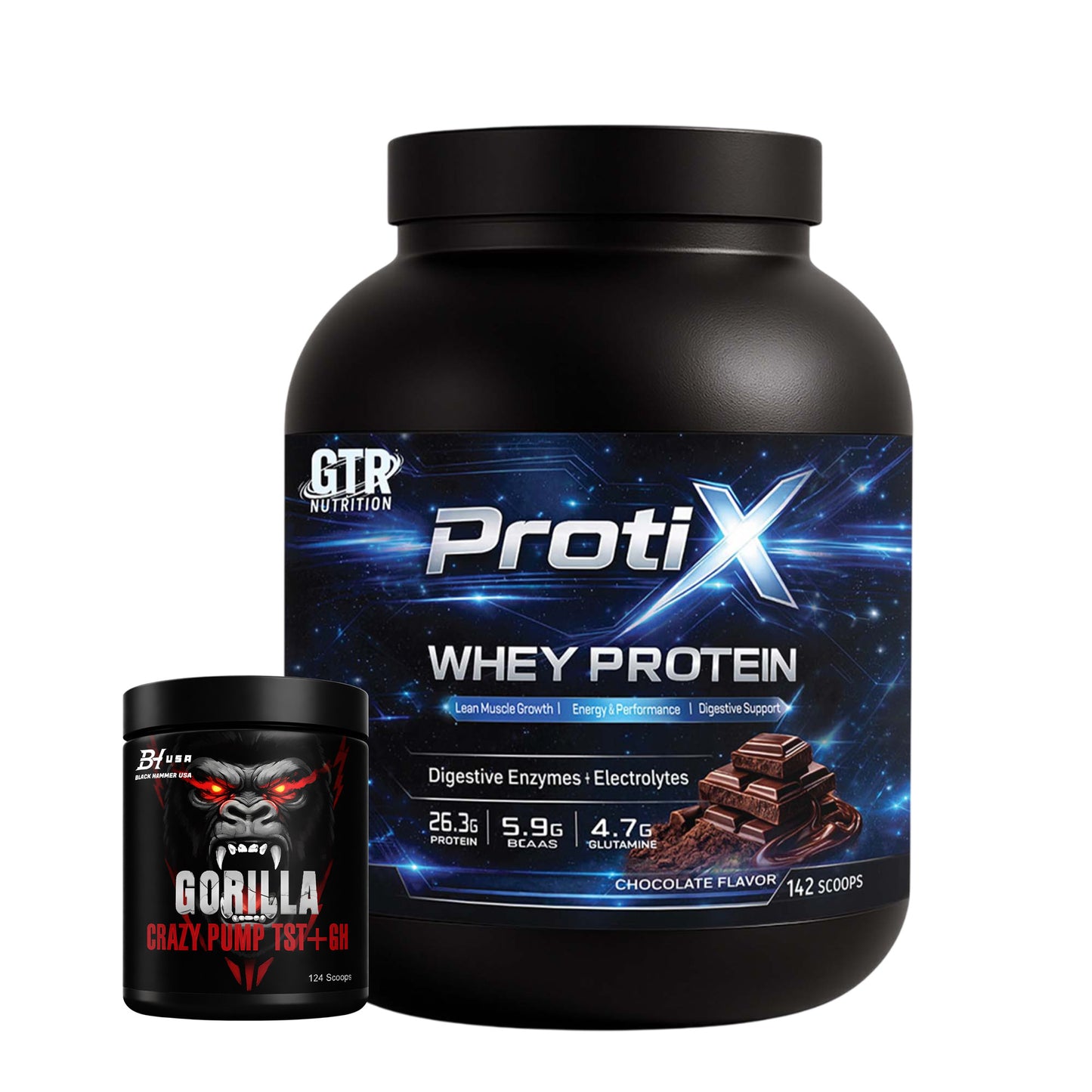 PROTIX Whey Protein 5KG Chocolate + FREE Gorilla BCAA 620G