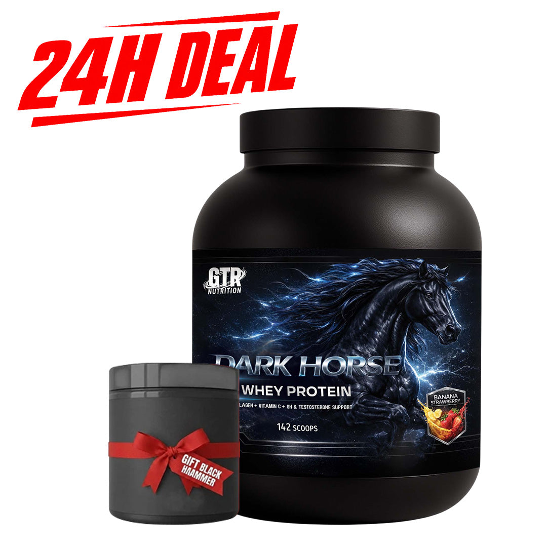 24H DEAL | Dark Horse ISO Whey Protein 5KG Banana Strawberry + FREE Mystery Gift
