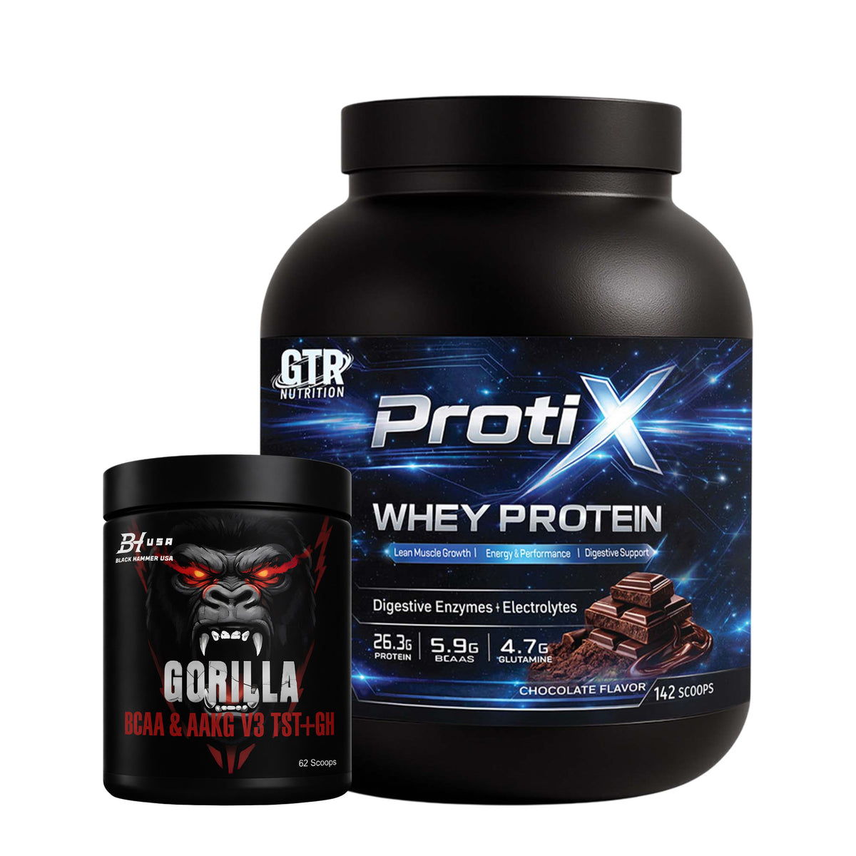 PROTIX Whey Protein 5 kg Schokolade + GRATIS Gorilla BCAA 620 g