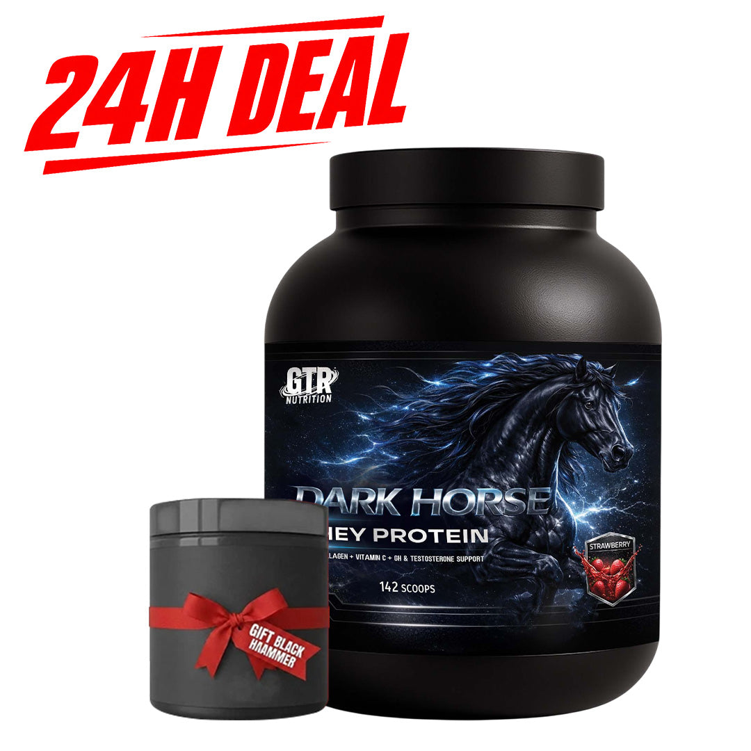 24H DEAL | Dark Horse Whey Protein 5KG Strawberry + FREE Mystery Gift