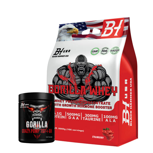 Limited Deal – Gorilla Whey 5k Strawberry + BCAA or Crazy Pump | Buy 1, Get 50% Off 2nd Item