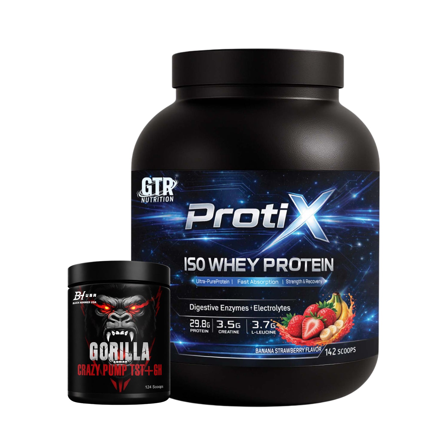 Protix ISO 5KG Banana Strawberry + BCAA or Crazy Pump | Buy 1, Get 50% Off 2nd Item