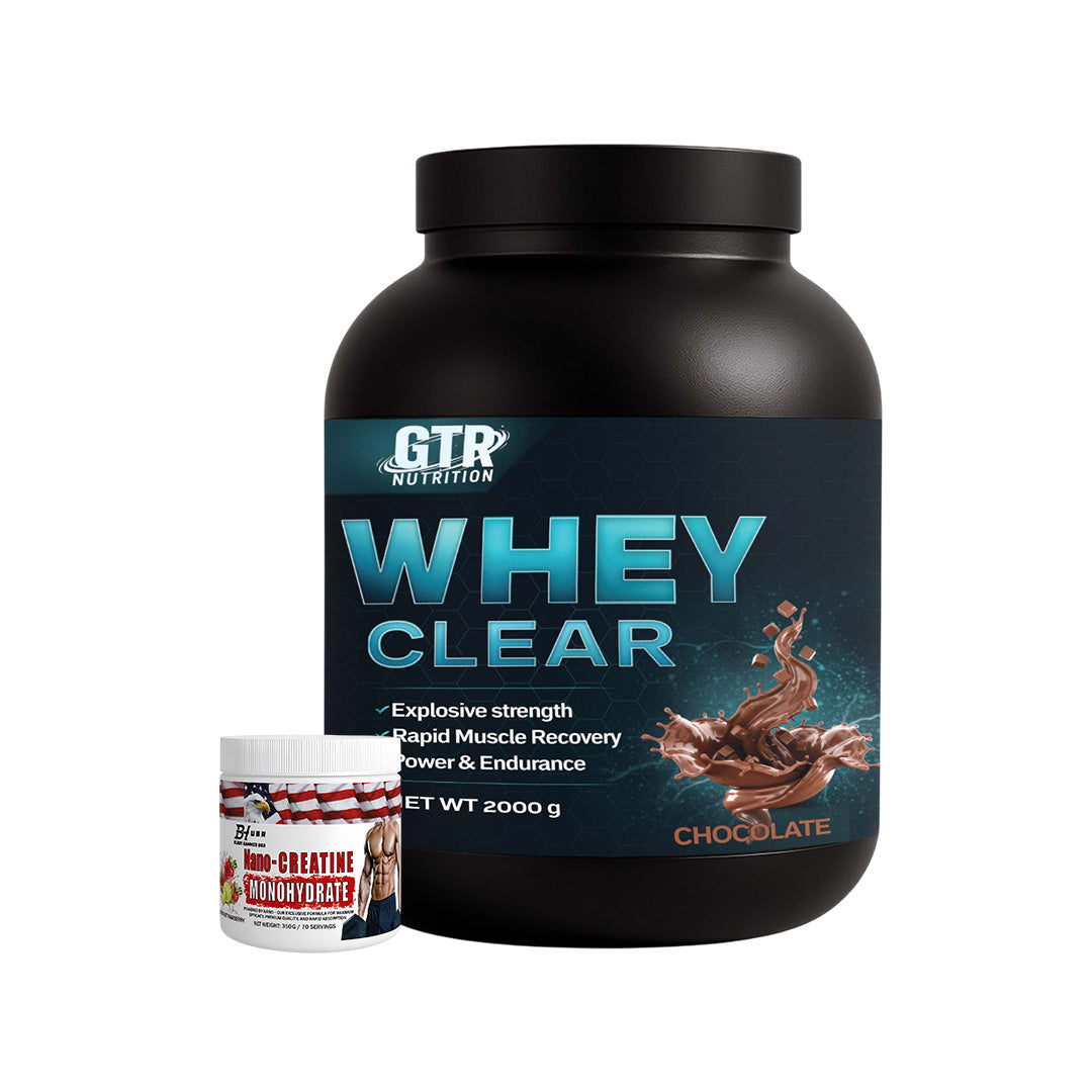 Whey Clear 2kg Chocolate + FREE Nano Creatine 350g _ Save 15%