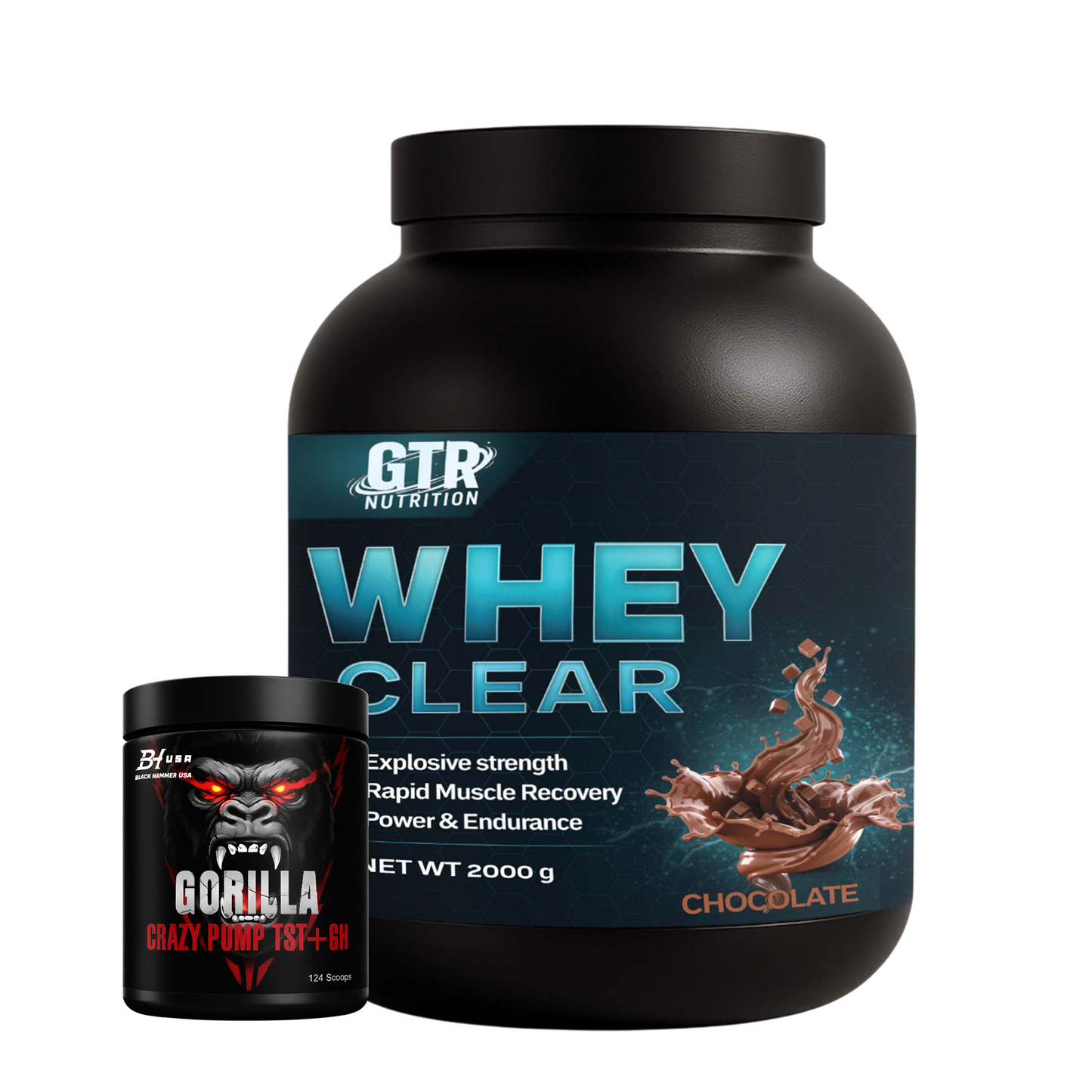 Whey Clear Protein 2KG Chocolate + FREE BCAA 620G