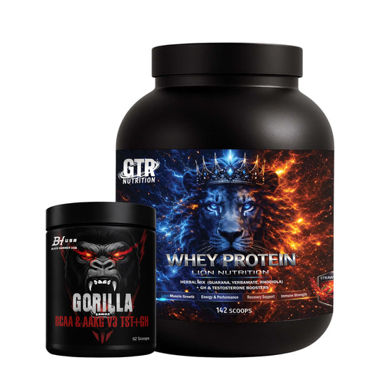 Lion Whey Protein 5 kg Erdbeere + GRATIS BCAA 620 g