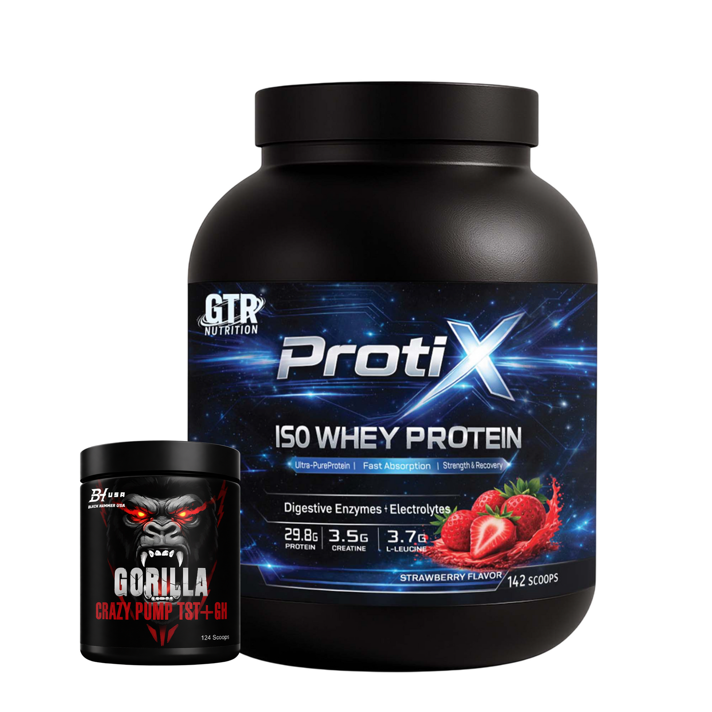 PROTIX Iso Whey Protein 5KG Strawberry + FREE Gorilla BCAA 620G