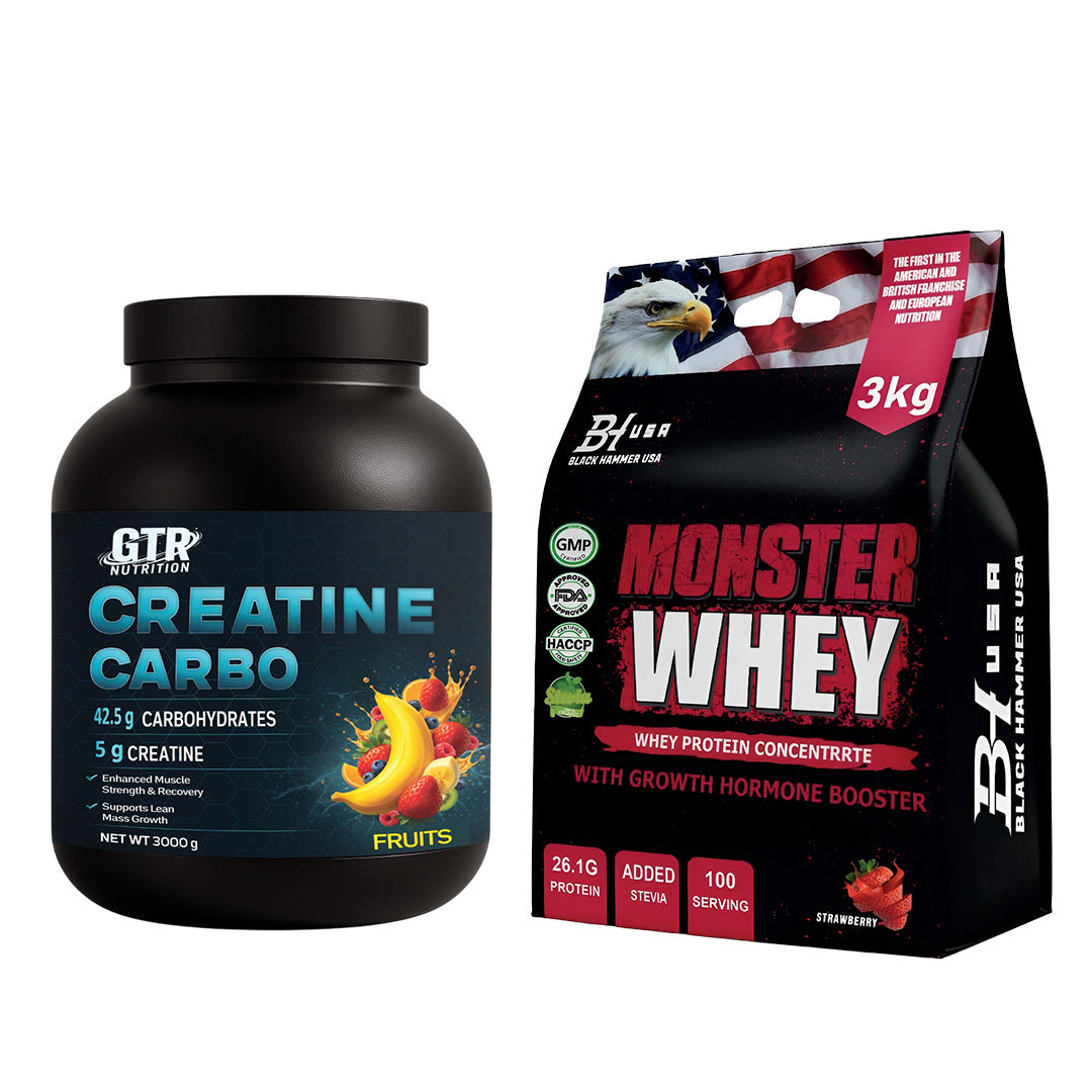 Creatine Carbo + Monster Whey Strawberry – SAVE €45
