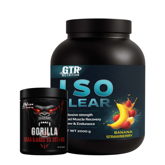 ISO Clear Whey Protein 2KG Banana Strawberry + FREE BCAA 620G