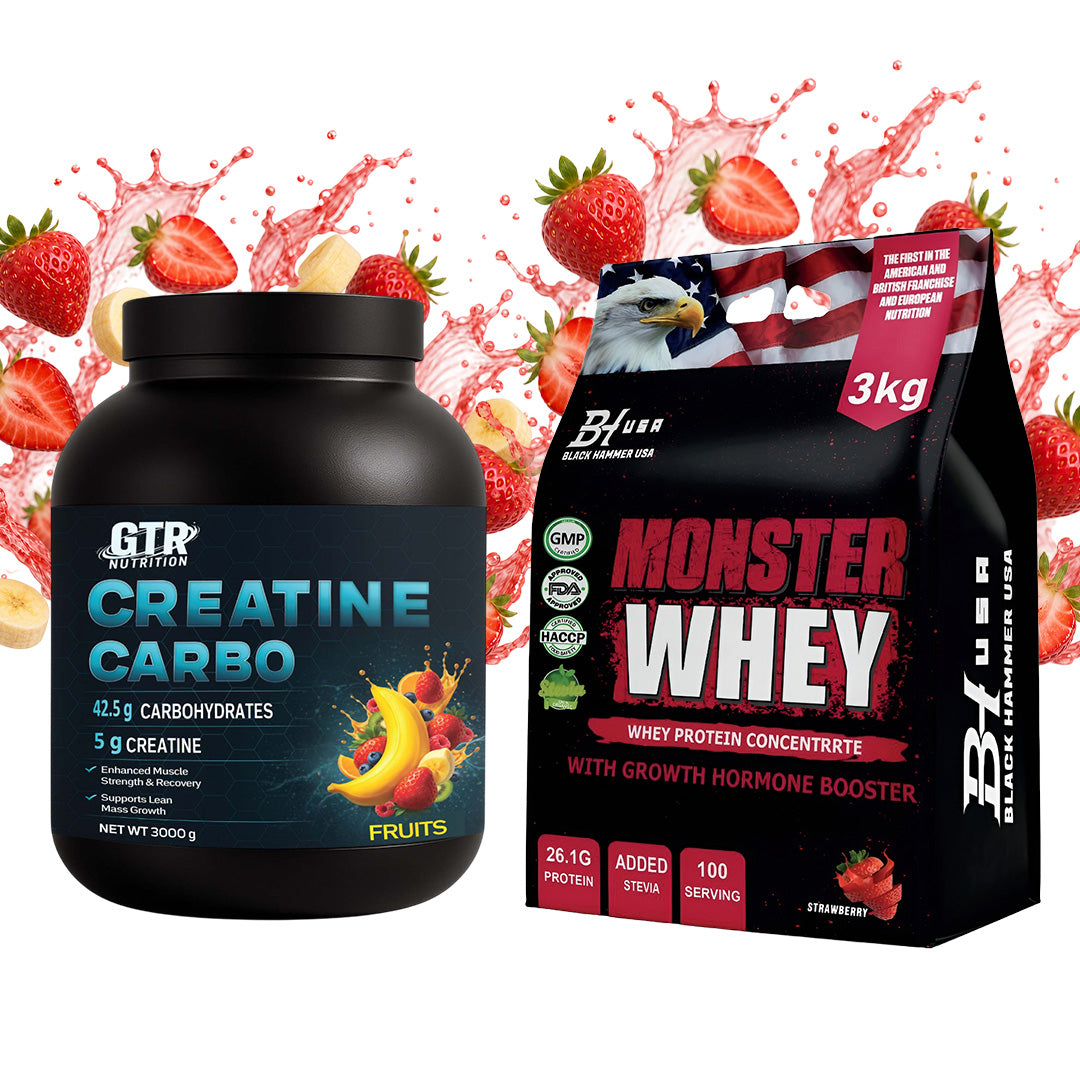 Creatine Carbo + Monster Whey Strawberry – SAVE €45