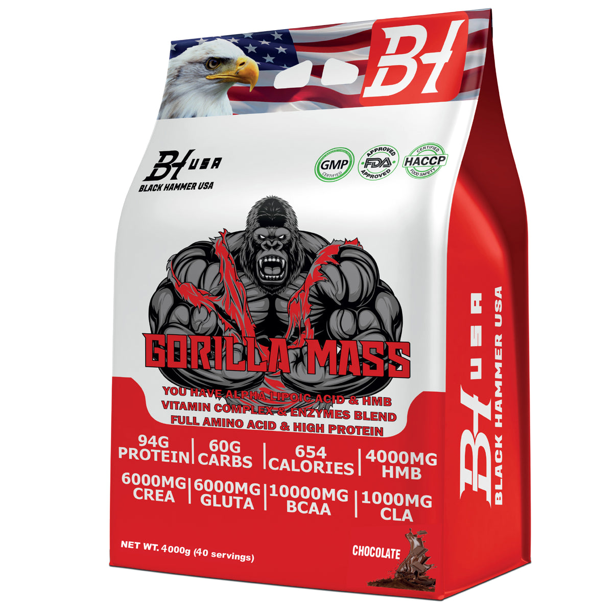 Gorilla ISO 5KG Banana Strawberry + Gorilla Mass 4KG Chocolate + FREE Gorilla Crazy Watermelon