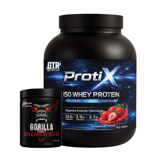 PROTIX Iso Whey Protein 5KG Strawberry + FREE Gorilla BCAA 620G