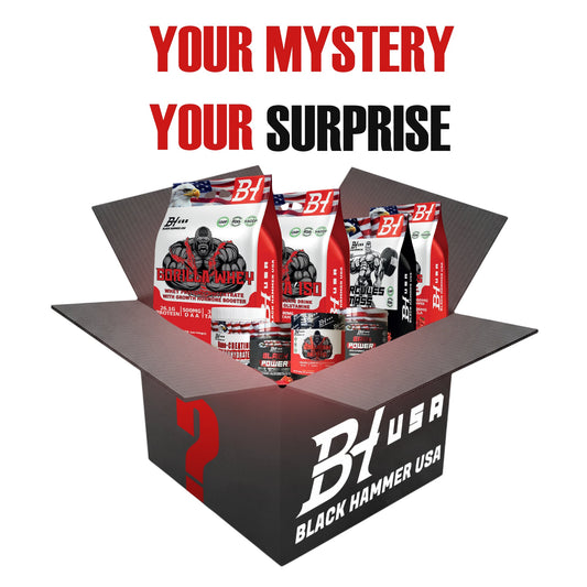Premium Mystery Box – 5 Surprise Products | Save 40€ | Ultimate Performance | Black Hammer USA