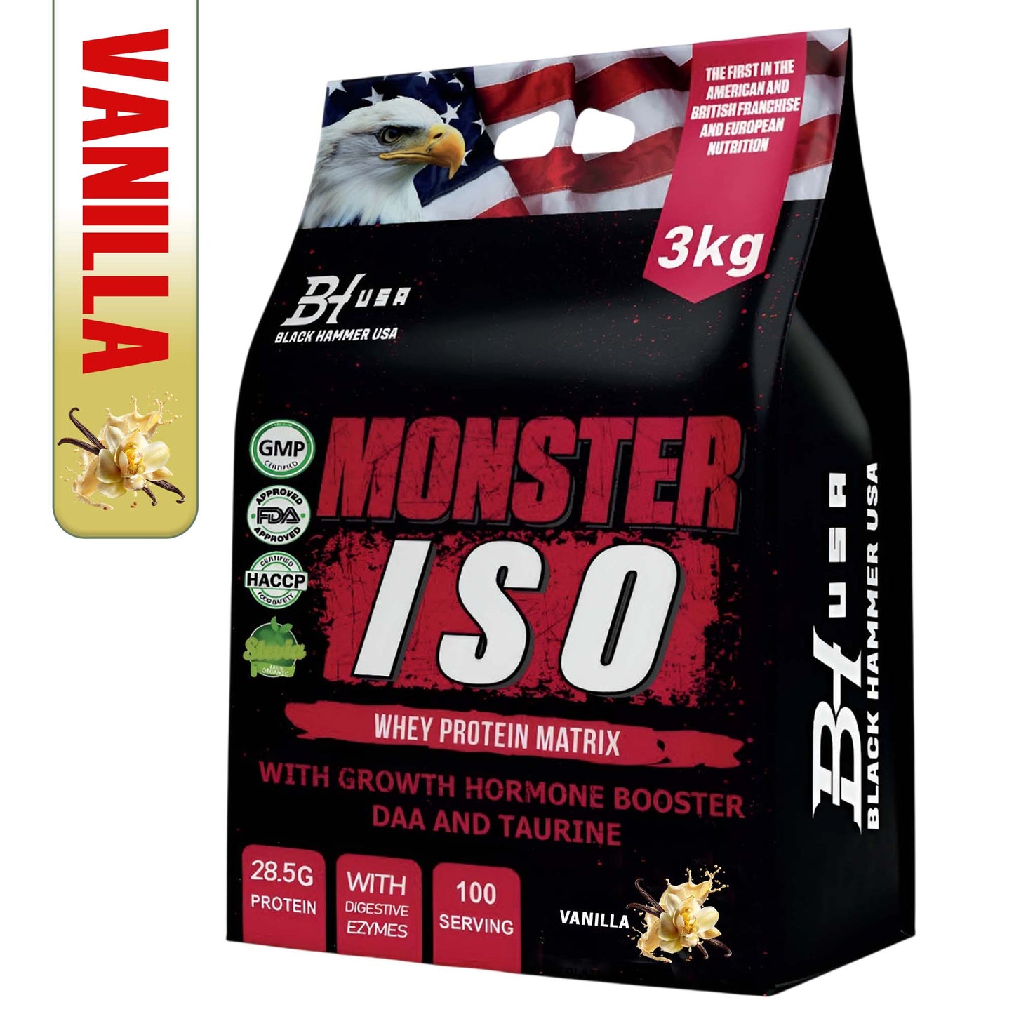 2x Monster Iso Vanilla & Strawberry + Free Gift