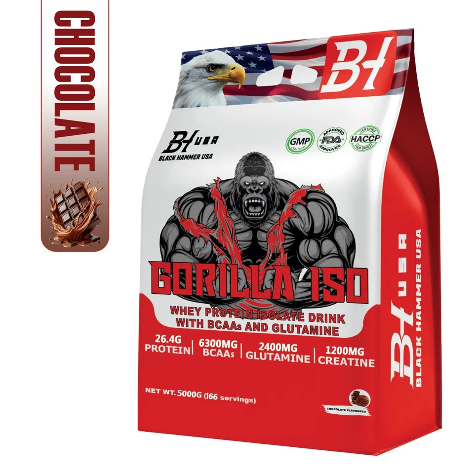 Gorilla Isolate 5kg Chocolate + BCAA, EAAS & Free Nano Creatine_Save 30%