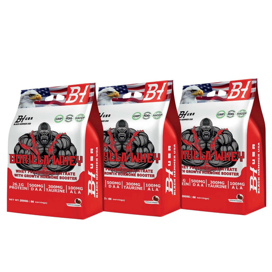 3× Gorilla Whey 2KG Chocolate