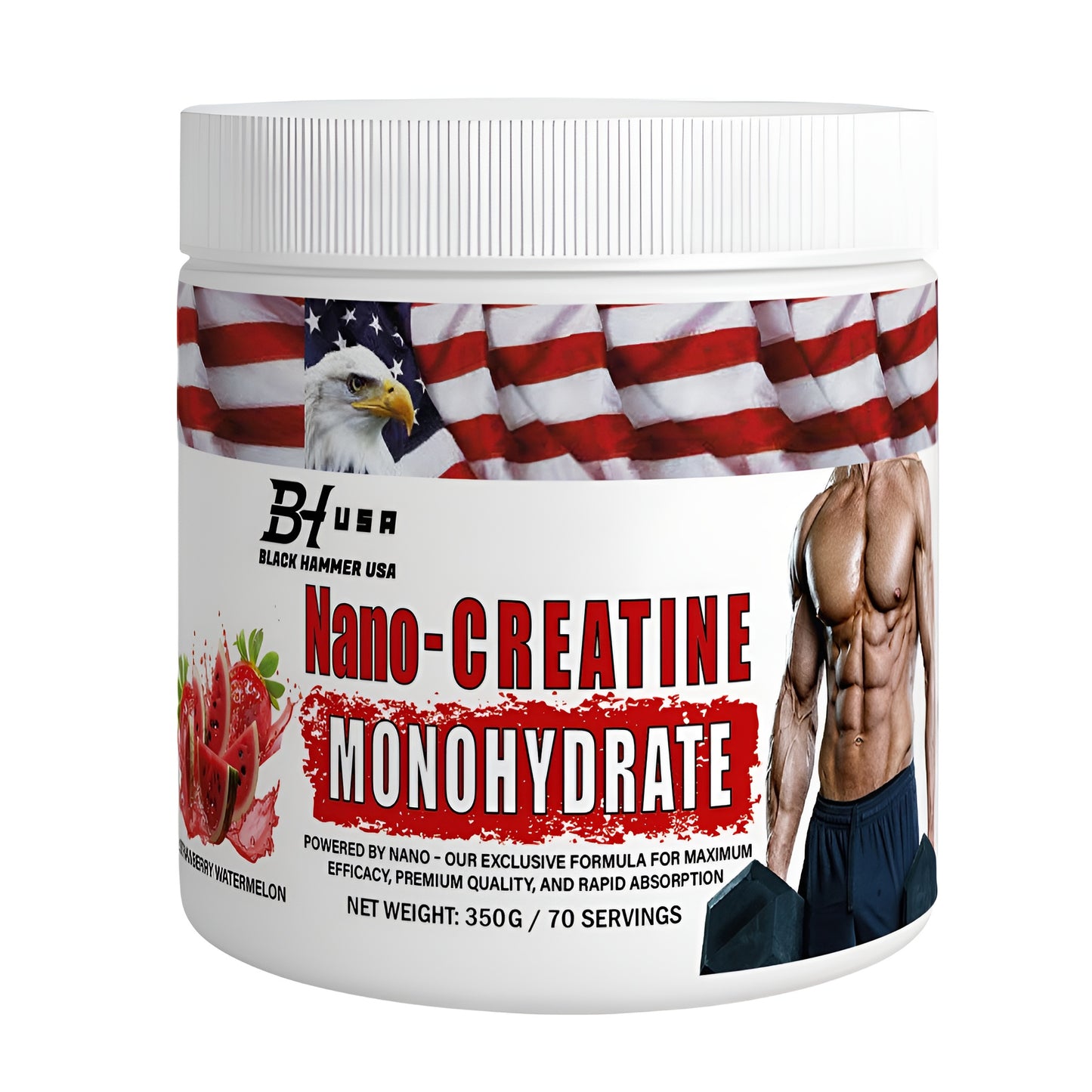 Hercules Whey 3KG Banana Strawberry + FREE Nano Creatine & BCAA 620g| Save €40